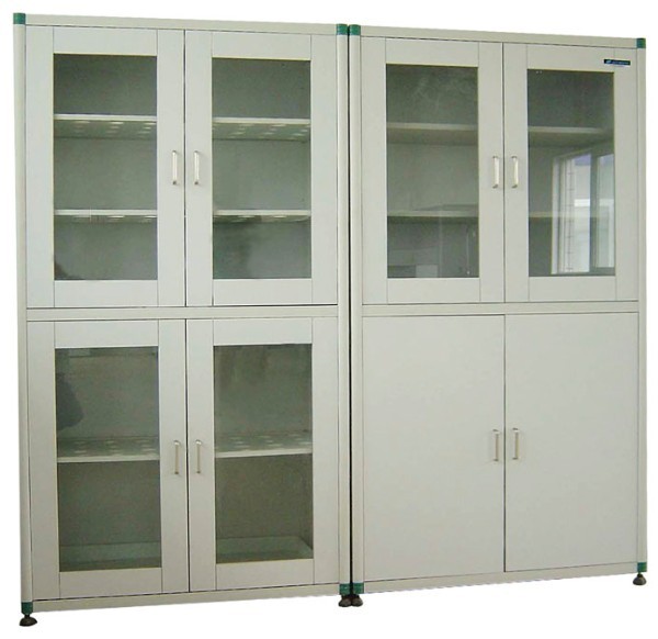 铝木结构 资料柜+药品柜 
