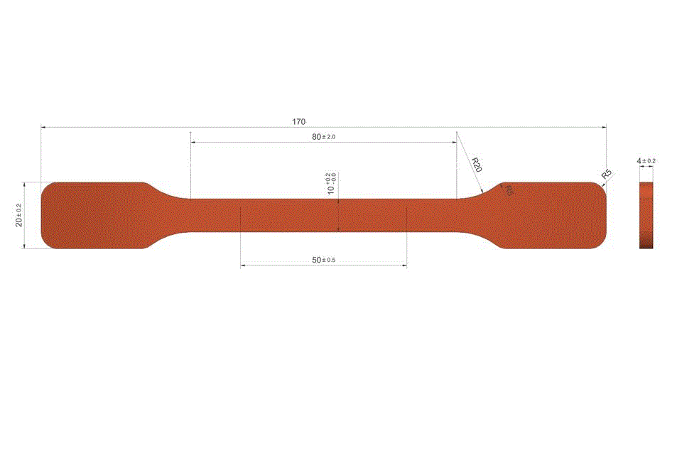 DIN EN ISO 527-2 Type 1A橡胶标准试样裁刀哑铃型裁刀锂电池薄膜裁切