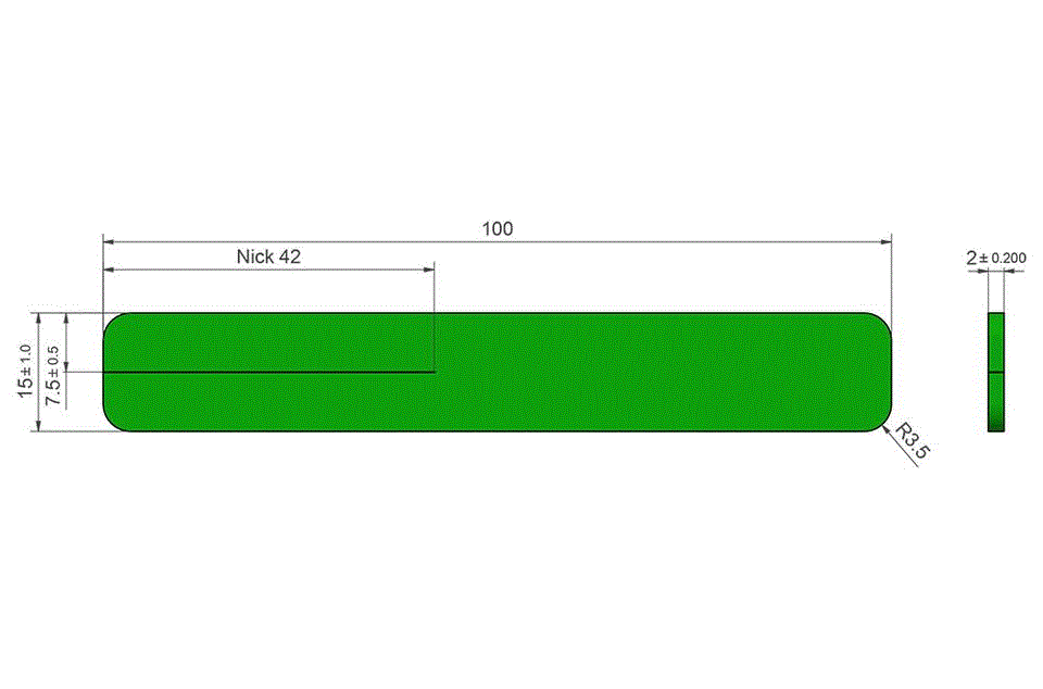 DIN ISO 34-1 A 裤型橡胶塑料撕裂试样裁刀