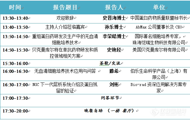 培训通知：生物制药产业技术系列职业培训—单抗及重组蛋白研发生产技术和工艺