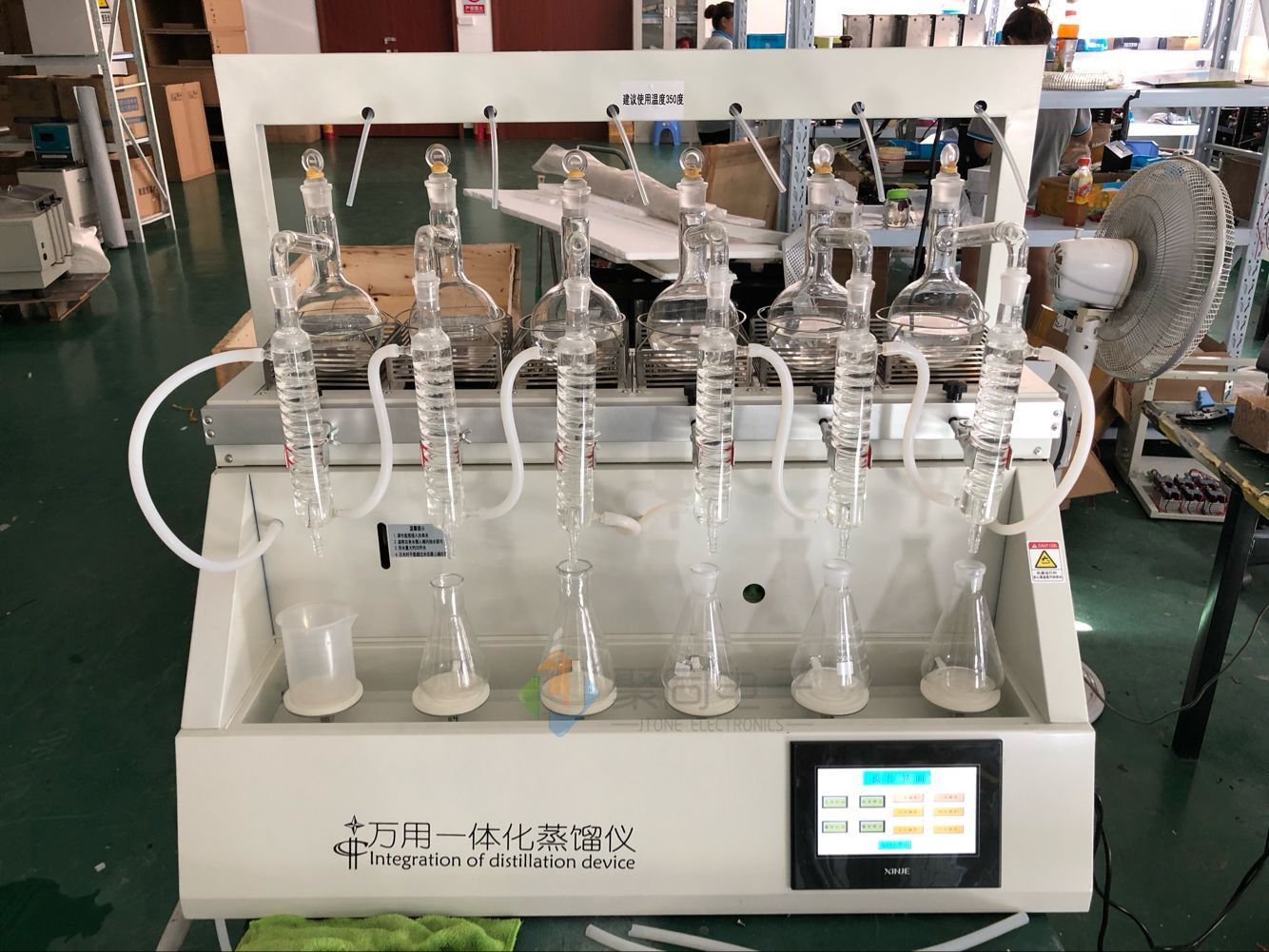 智能一体化蒸馏仪JTZL-6水质氨氮挥发酚蒸馏前处理设备
