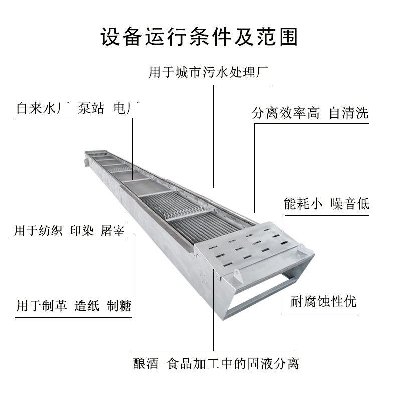 南京古蓝 GSHP环保设备 耙式机械格栅