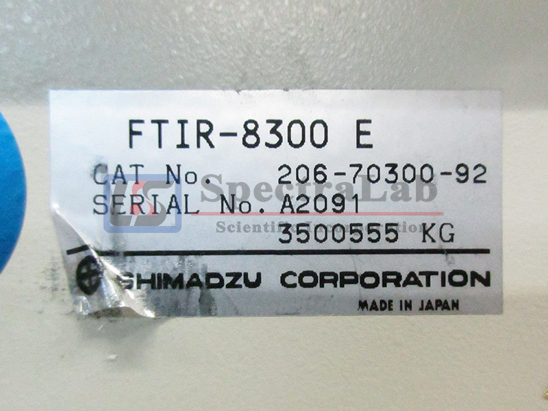 Shimadzu FTIR-8300 E 红外光谱仪