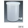 Nalgene 54102 带盖和放水口的轻型圆筒罐，高密度聚乙烯