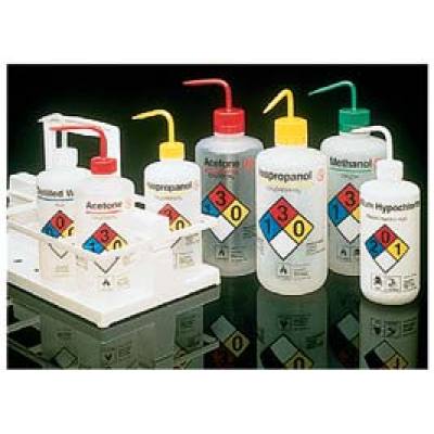 Nalgene 2425 易认安全洗瓶，LDPE，白色LDPE 或PPCO 瓶体