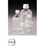Nalgene 2019 无菌方形培养基瓶，PETG，白色高密度聚乙烯螺旋盖