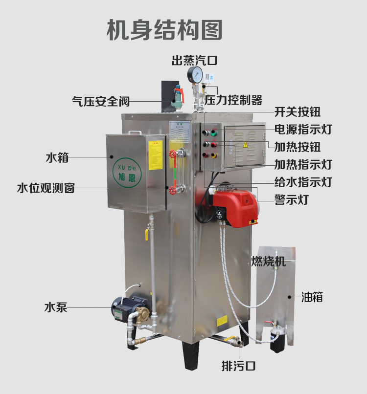 60公斤燃油蒸汽发生器