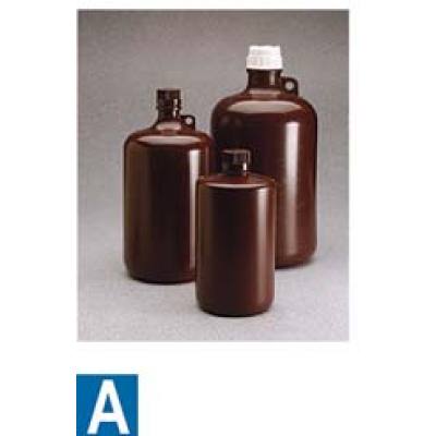 Nalgene 2204琥珀色大窄口瓶，琥珀色聚丙烯；琥珀色聚丙烯螺旋盖
