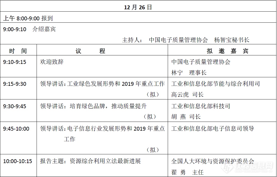 2018电器电子行业绿色发展年会暨电子污染防治英雄会即将在京召开