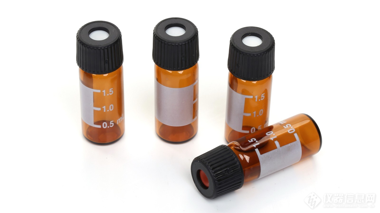 2ml amber HPLC autosampler vials with patch n 8-425 screw caps.JPG
