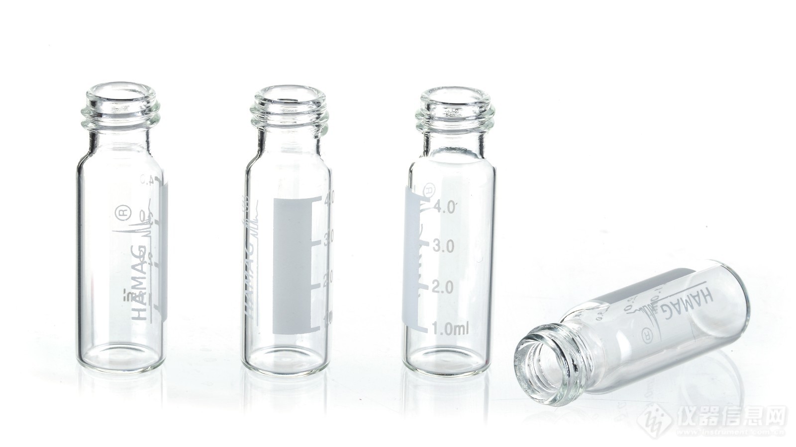 4ml clear vials with Hamag logo.JPG