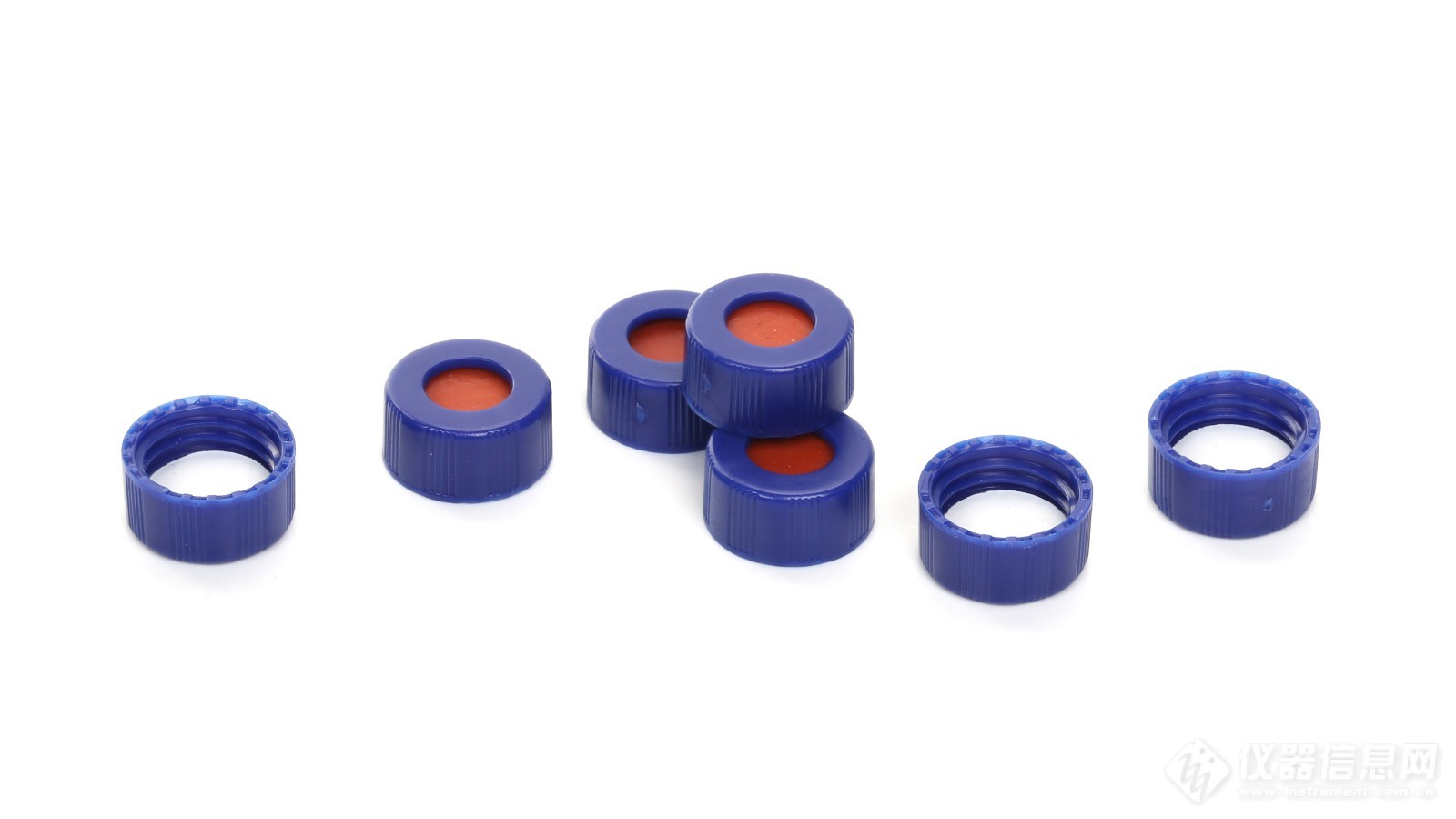 9-425 screw top caps blue PP with white PTFE red silicone.JPG