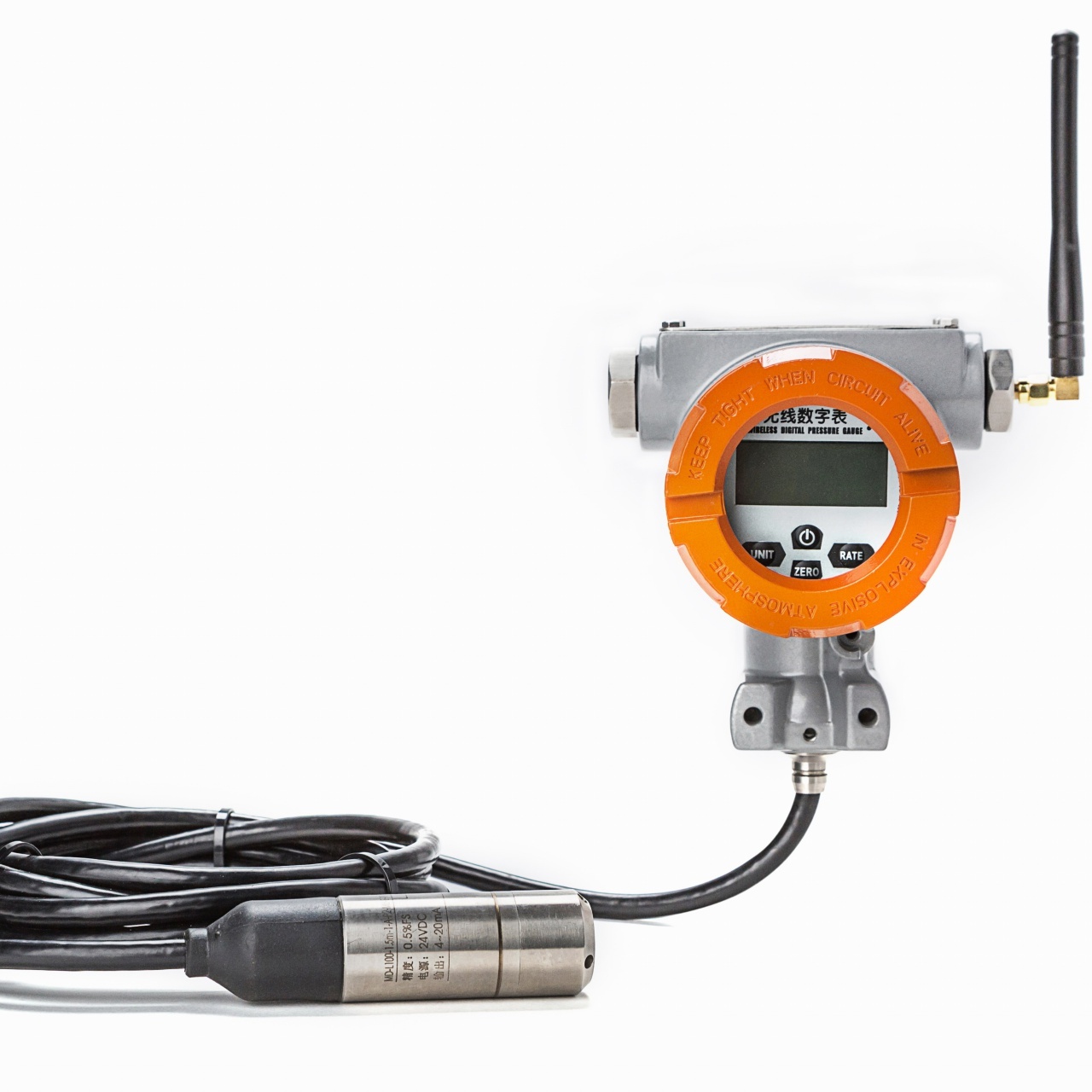 GPRS/NBIOT/LORA无线数字压力表无线压力传感器