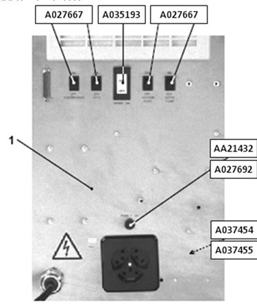 Air pulser for MBS201 stand (inside face)  |  A037455