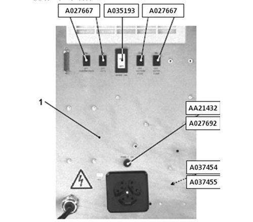 Air pulser for MBS201 stand (inside face)  |  A037455