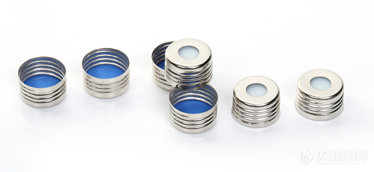 18-425 metal screw top caps with blue septum.JPG