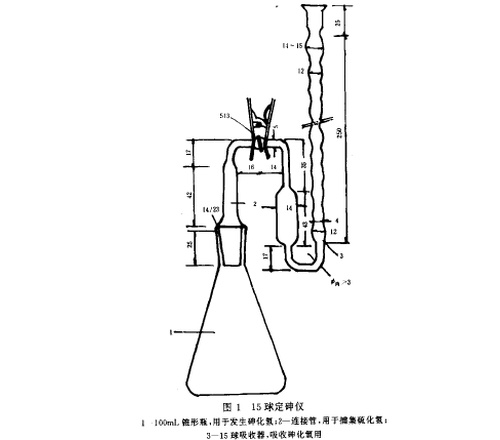 15球定砷仪生化氰测砷装置（复混肥砷测定）