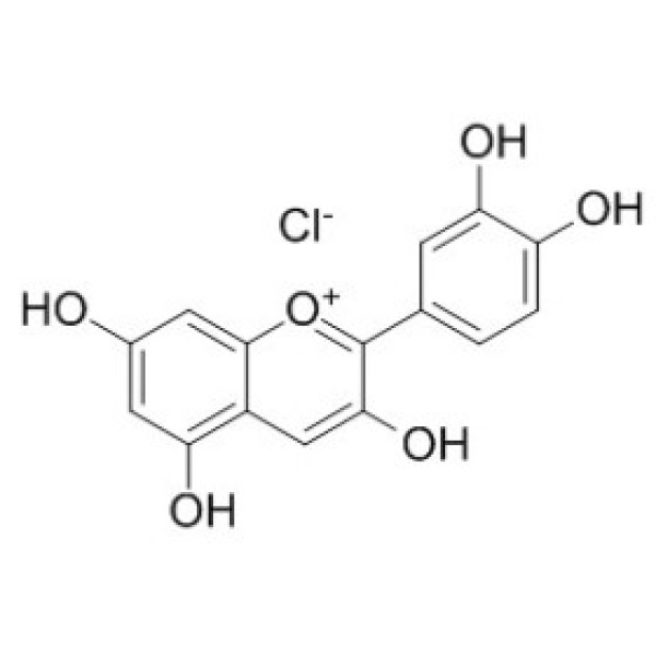 氯化矢车菊素,花青素,CAS:528-58-5