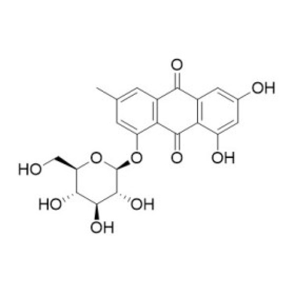 大黄素-1-β-D-吡喃葡萄糖苷 CAS:38840-23-2