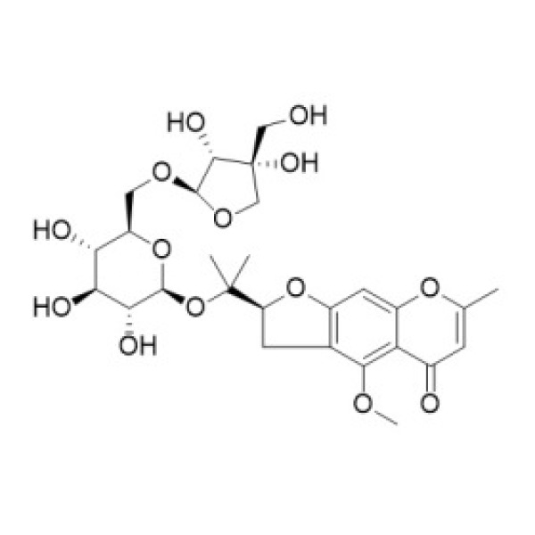 6-O-呋喃芹糖基-5-O-甲基维斯阿米醇苷 CAS:139446-82-5