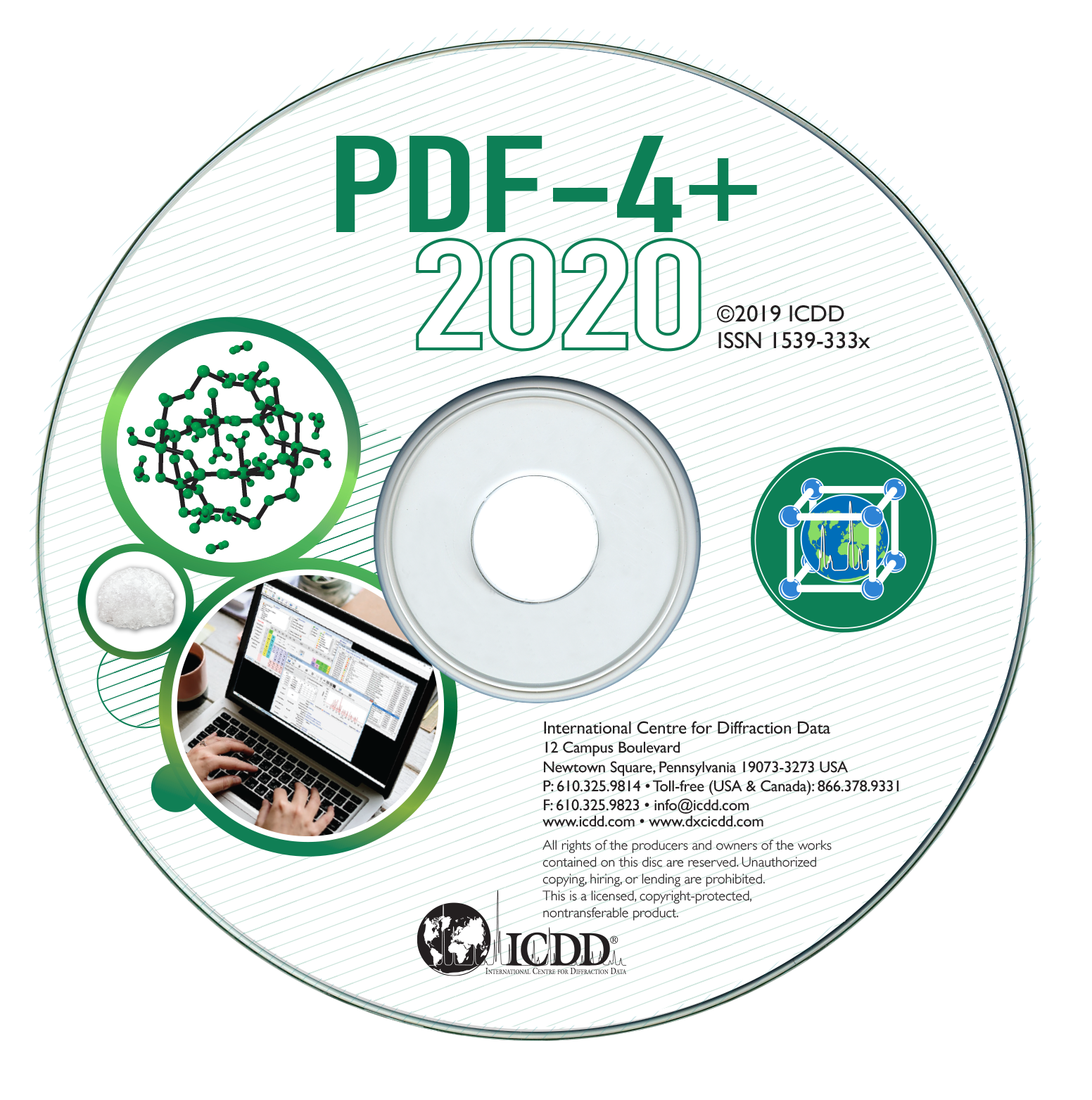 ICDD PDF-4+2020衍射数据库卡片