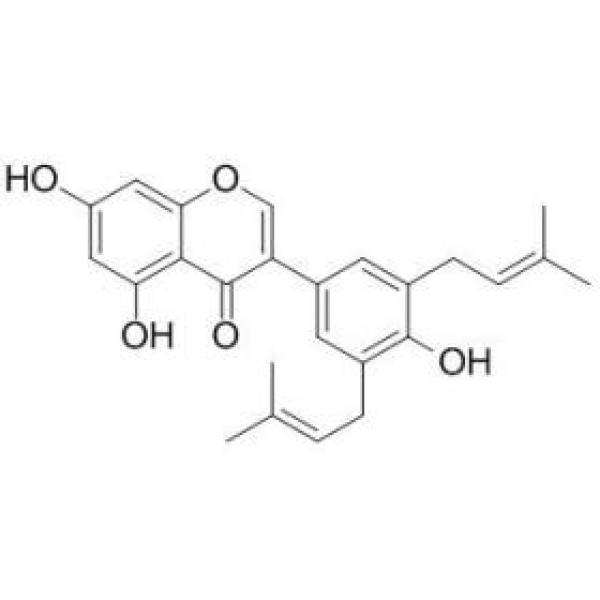3',5'-二异戊烯基金雀异黄素 CAS:104055-80-3