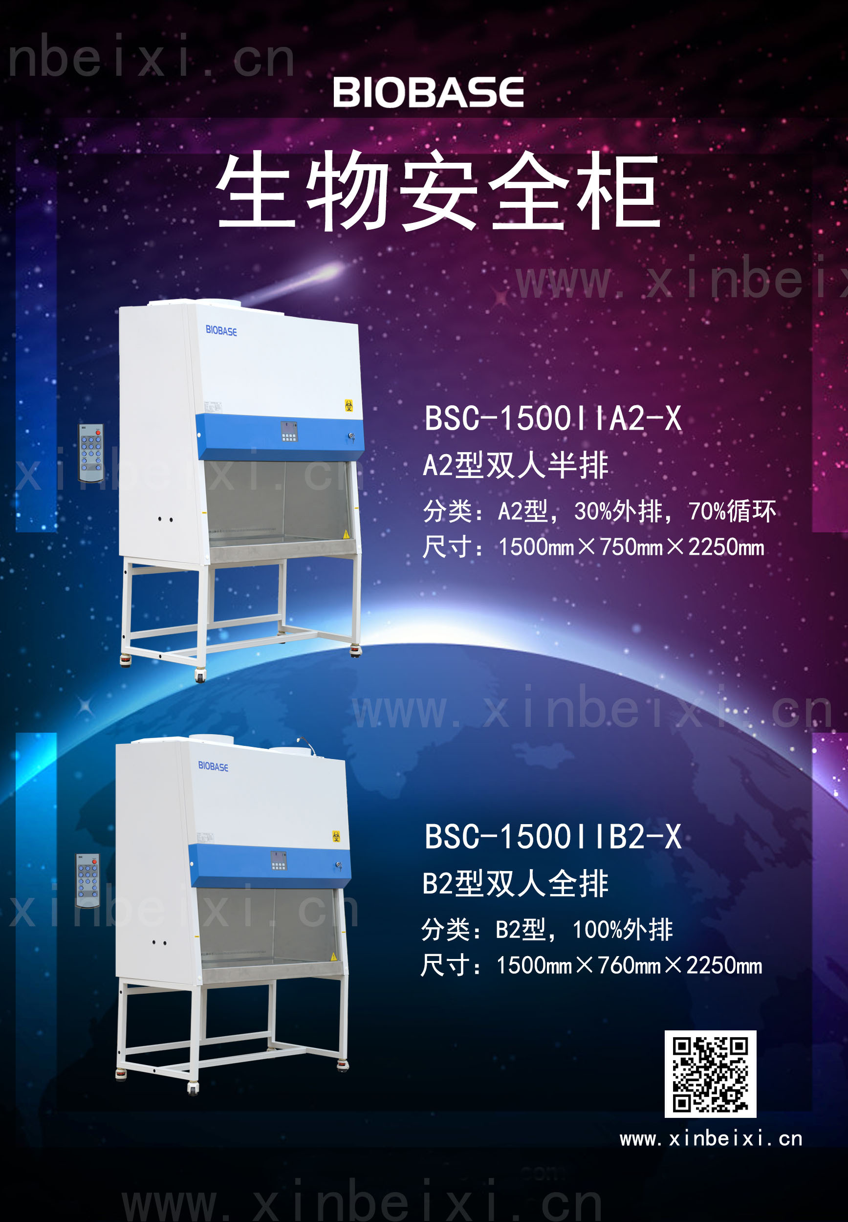 博科生物安全柜1100ⅡA2-X