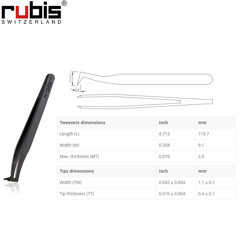 Rubis镊子NK6 代理Rubis