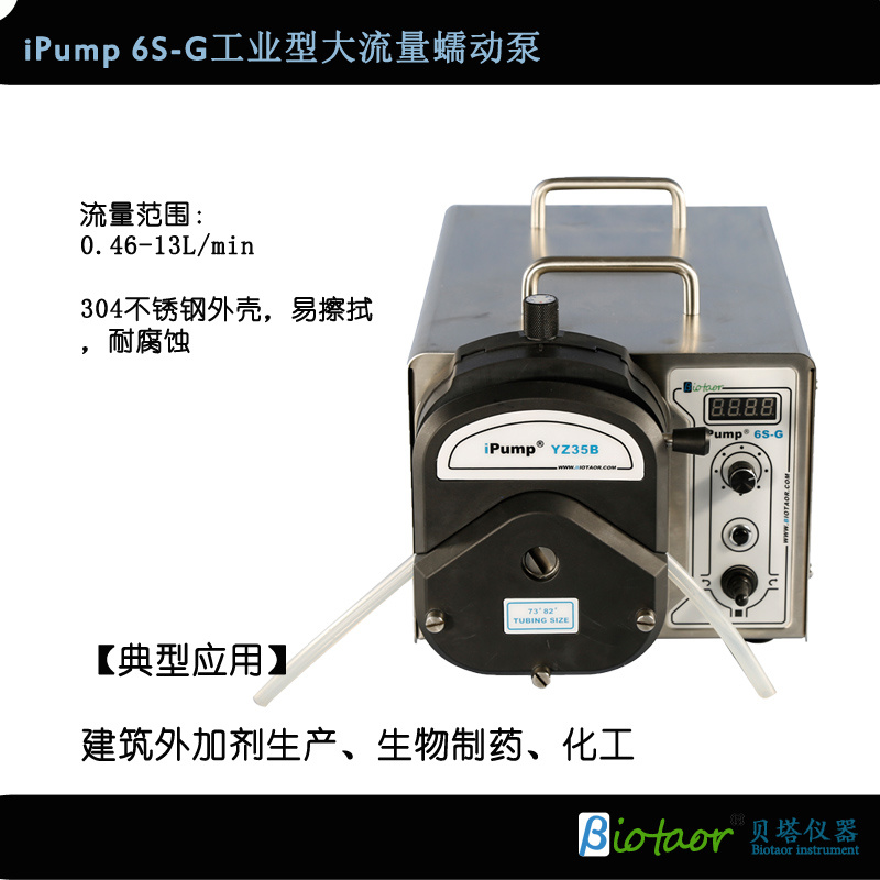 贝塔iPump6S-G工业型蠕动泵 大流量恒流泵