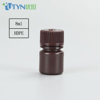 厂家新品棕色广口塑料试剂瓶（无酶型）15ml