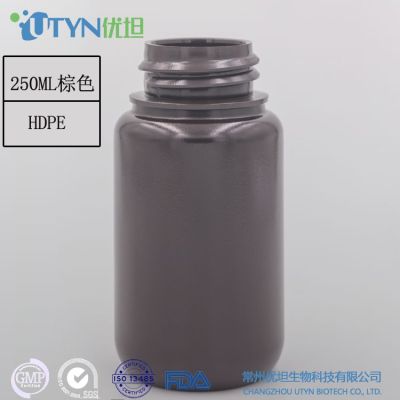 新型避光250ml棕色广口塑料试剂瓶（无酶型