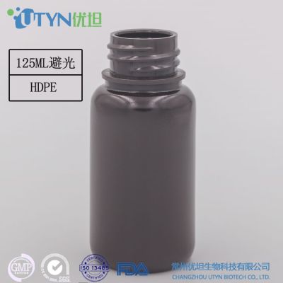 新型125mlHDPE棕色避光试剂瓶