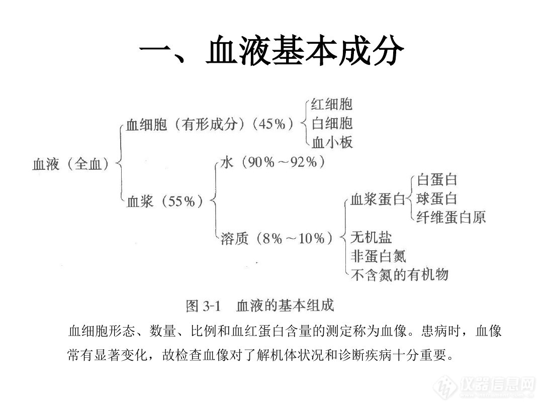 血液的基本组成