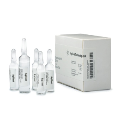 安捷伦 GC/MS 标样 5190-0468 用于农药分析仪的校验溶液；包括五个盛有 20 种农药的 1 mL 安瓿瓶，