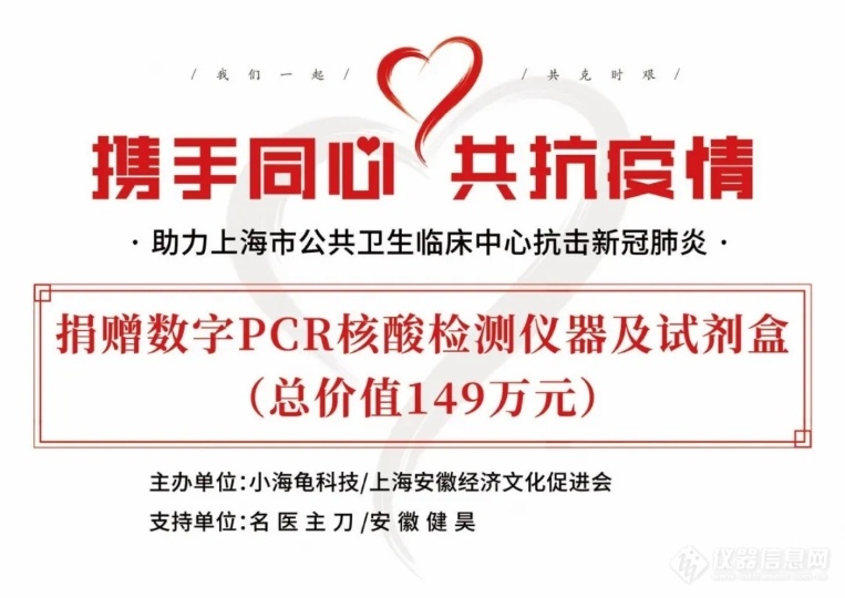 小海龟科技向上海公卫中心捐赠数字PCR检测系统