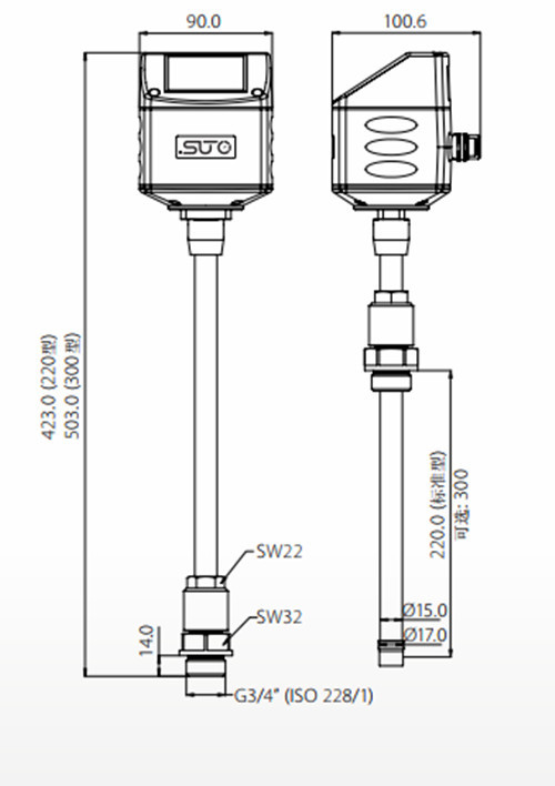 德国希尔思皮托管式流量传感器 消耗量 s 430