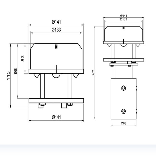 超声波风速风向传感器 建大仁科 RS-CFSFX-***-2