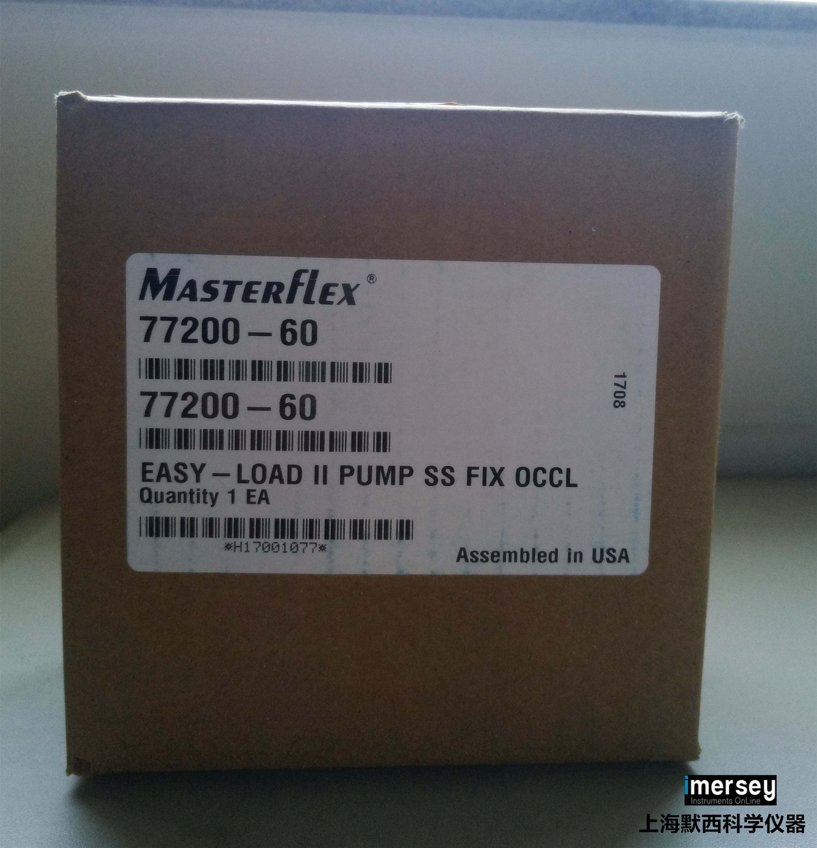 Masterflex L/S Easy-Load II蠕动泵泵头77200-60