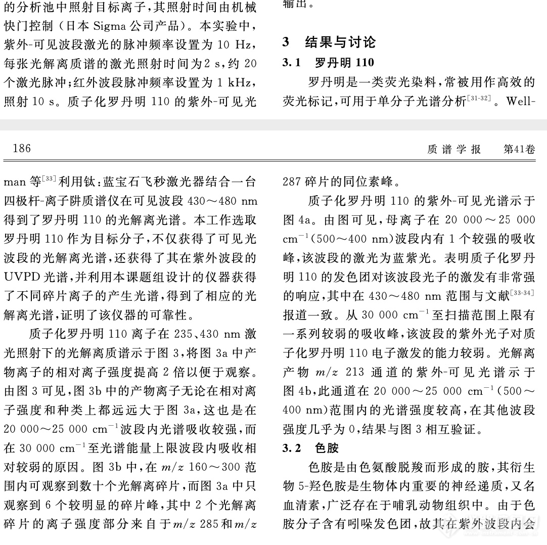 质谱仪器研制专辑分享十二——基于傅里叶变换离子回旋共振质谱仪的超宽波段光解离光谱系统的研制及应用