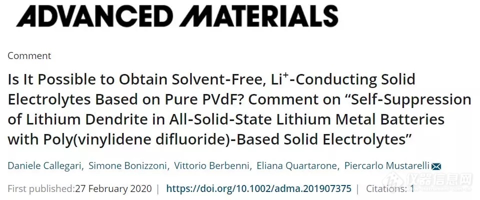 Comment on Self‐Suppression of Lithium Dendrite in All‐Solid‐State Lithium Metal Batteries with Poly(vinylidene difluoride)‐Based Solid Electrolytes.jpg