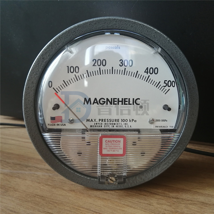 Magnehelic风压表 管道负压表 DWYER压差表2000-500pa