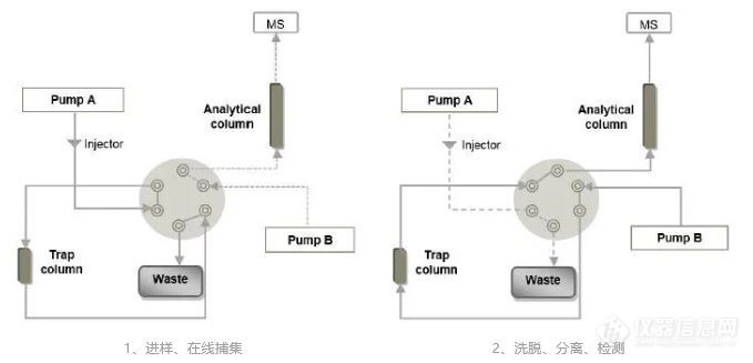 复杂样品自动化分析中的在线前处理技术① | 二维柱切换系统