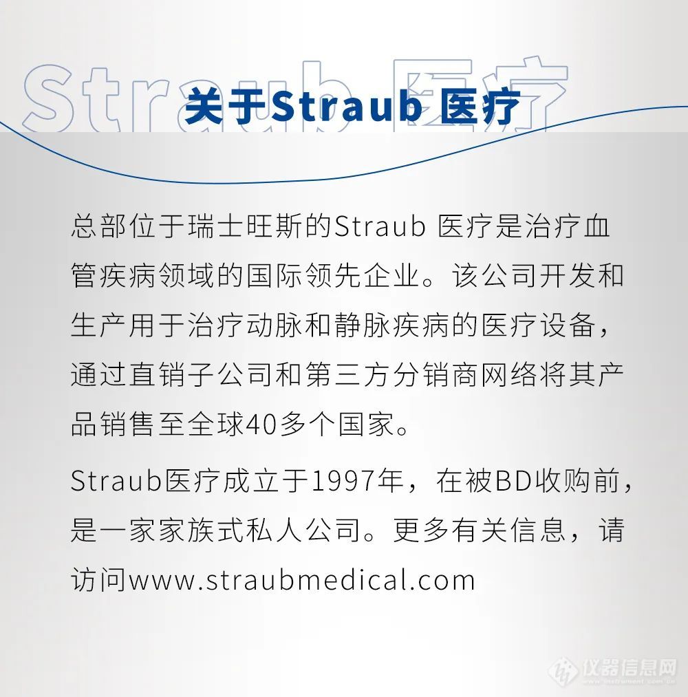 重磅官宣 | BD宣布完成对Straub医疗的收购