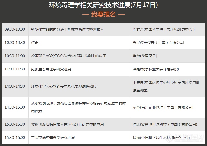 必看！环境毒理学最新研究成果全网首发（视频无回放）