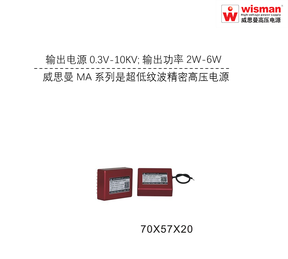 威思曼微型高压电源MA 10kv/6w