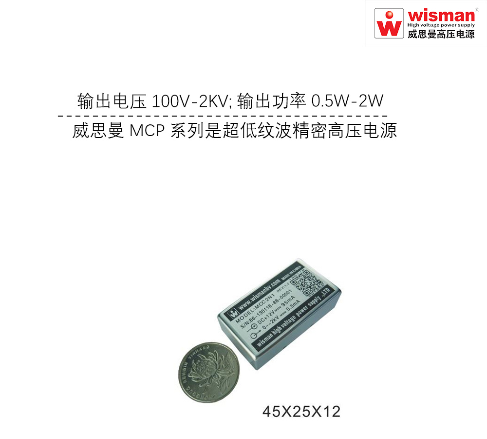 威思曼高压电源MCP2kv/2w