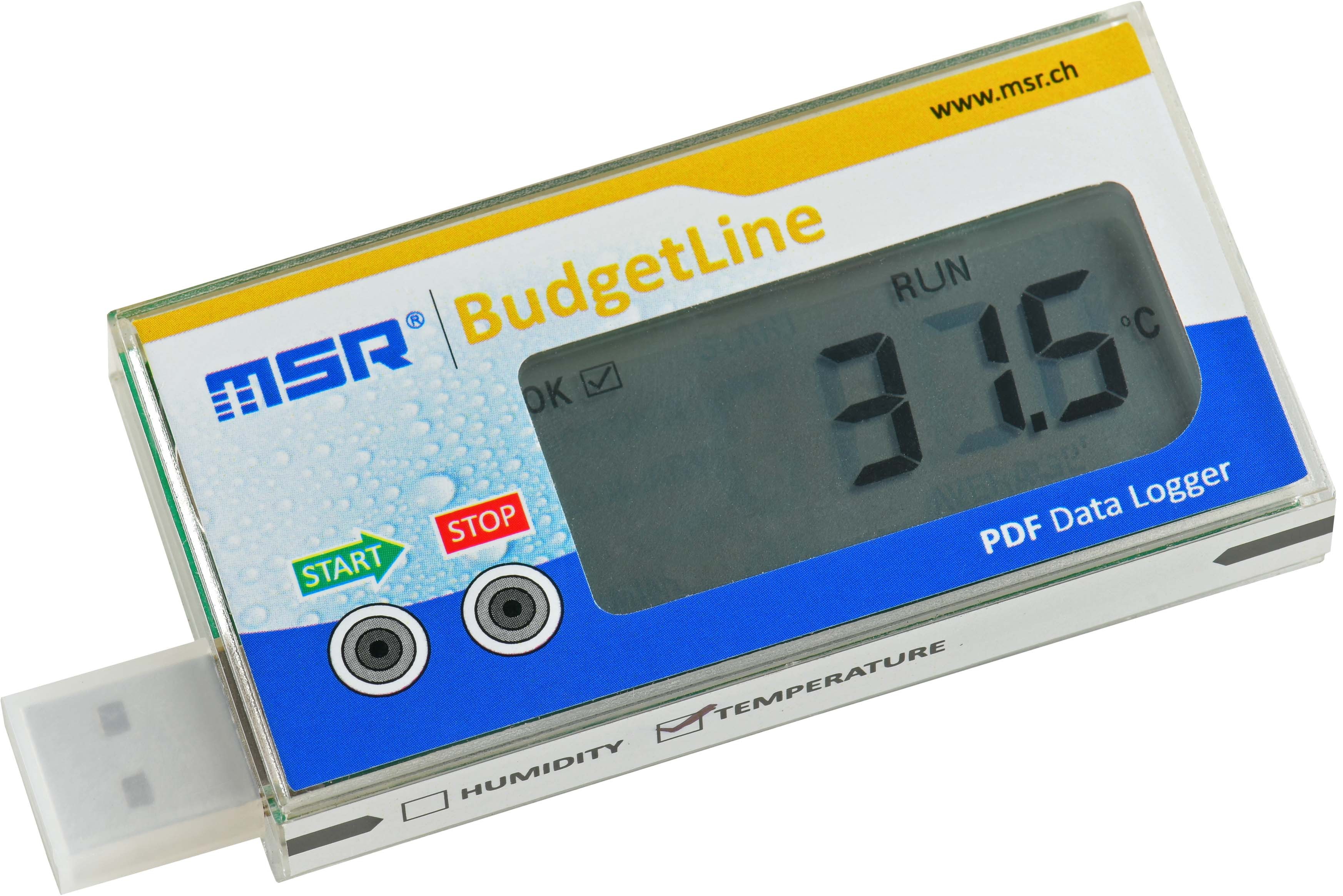 瑞士MSR BudgetLine可重复使用的经济型PDF数据记录仪