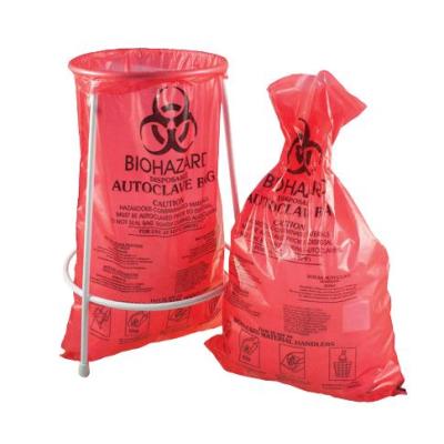 雷索 高压灭菌袋 生物垃圾袋-BIOHAZARD红色–带有警示说明和灭菌指示功能