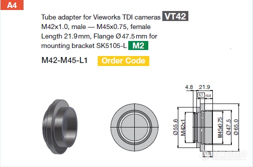 Tube adapter for Vieworks TDI cameras.png