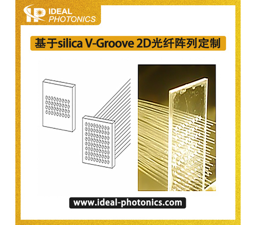 基于silica V-Groove 2D光纤阵列定制